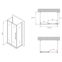 Товар: Душевой уголок Abber Schwarzer Diamant 160x70 AG30160BMH-S70BM-S70BM профиль Черный стекло матовое - фото 5 Душевой уголок Abber Schwarzer Diamant 160x70 AG30160BMH-S70BM-S70BM профиль Черный стекло матовое — фото 5, Душевые уголки