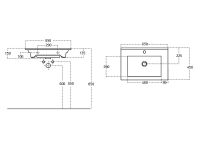Тумба с раковиной Aquanet Модена 65 212661 подвесная Белый глянец — фото 11, Тумбы с раковиной