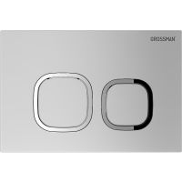 Клавиша смыва Grossman Cosmo 700.K31.02.110.110 Хром матовый — фото 1, Кнопки смыва