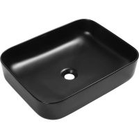 Раковина-чаша SantiLine 48 SL-1010MB Черная матовая — фото 1, Раковины накладные