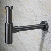 Сифон для раковины Black&White Universe U8705GM 8705U Gun Metal — фото 2, Сифоны для раковины