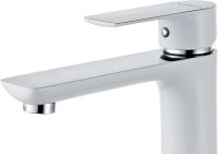 Смеситель для раковины Aquanet Arctic AF520-11СW Хром Белый — фото 2, Смесители