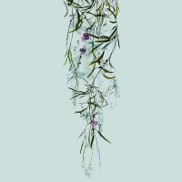 Панно Marburg Crush Motion 63488 Винил на флизелине (0,7*2,7) Серый, Цветы/Листья — фото 1, Обои для стен