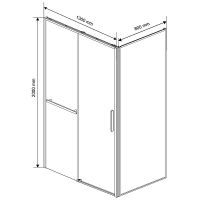 Товар: Душевой уголок Vincea Slim Soft 130x80 VSR-1SS8013CLGM профиль Вороненая сталь стекло прозрачное - фото 5 Душевой уголок Vincea Slim Soft 130x80 VSR-1SS8013CLGM профиль Вороненая сталь стекло прозрачное — фото 5, Душевые уголки