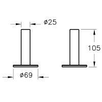 Стакан для зубных щеток Vitra Origin A4489636 Черный матовый — фото 7, Мыльницы