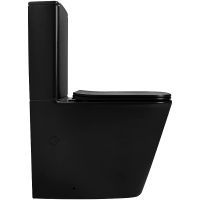 Унитаз компакт Abber Rechteck AC1210TMB Черный матовый с бачком и сиденьем Микролифт — фото 2, Напольные унитазы