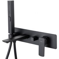 Смеситель для ванны Allen Brau Infinity 5.21007-31 Черный матовый — фото 1, Смесители