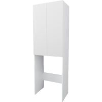 Шкаф пенал 1MarKa Lock 67Н Ц0000012066 над стиральной машиной Белый — фото 1, Пеналы для ванной комнаты