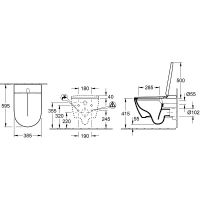 Товар: Унитаз биде Villeroy&Boch ViClean-L V0E100R1 подвесной с сиденьем Микролифт - фото 14 Унитаз биде Villeroy&Boch ViClean-L V0E100R1 подвесной с сиденьем Микролифт — фото 14, Подвесные унитазы
