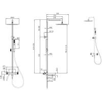 Душевая система Allen Brau Priority 5.31A10-31 Черная матовая — фото 14, Душевое оборудование. Душевая программа