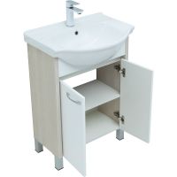 Товар: Тумба с раковиной Aquanet Донна 60 Белый дуб Белая арт-298579 - фото 7 Тумба с раковиной Aquanet Донна 60 Белый дуб Белая арт-298579 — фото 7, Тумбы с раковиной