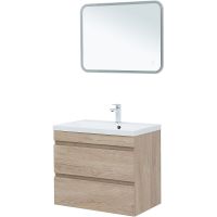 Тумба под раковину Aquanet Нота New 75 334198 подвесная Дуб светлый — фото 5, Мебель для ванной