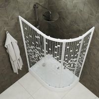 Товар: Душевой уголок Triton Коралл 120х80 А L Щ0000061780 профиль Белый стекло прозрачное с узором - фото 3 Душевой уголок Triton Коралл 120х80 А L Щ0000061780 профиль Белый стекло прозрачное с узором — фото 3, Душевые уголки