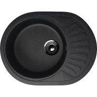 Кухонная мойка Ulgran Classic U-107m-308 Черная — фото 1, Кухонные мойки