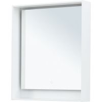 Товар: Зеркало Aquanet Милан 70 336391 с подсветкой Белый глянец с сенсорным выключателем - фото 2 Зеркало Aquanet Милан 70 336391 с подсветкой Белый глянец с сенсорным выключателем — фото 2, Мебель для ванной