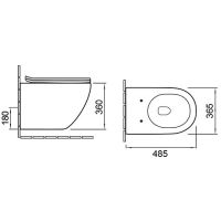 Товар: Унитаз Vincea Globo VT1-14SMG подвесной Серый матовый с сиденьем Микролифт - фото 8 Унитаз Vincea Globo VT1-14SMG подвесной Серый матовый с сиденьем Микролифт — фото 8, Подвесные унитазы
