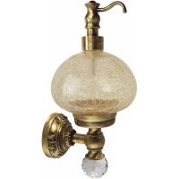 Дозатор для жидкого мыла Migliore Cristalia 16766 Бронза с кристаллом Swarovski — фото 1, Дозаторы