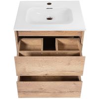 Тумба под раковину BelBagno Kraft 50 KRAFT-500-2C-SO-RT подвесная Rovere Tabacco — фото 5, Тумбы под раковину