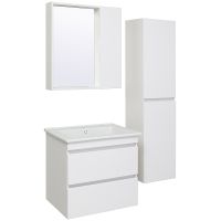 Тумба под раковину Runo Манхэттен 65 00-00001046 Белая — фото 4, Мебель для ванной