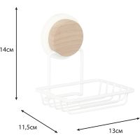 Мыльница Fixsen Magic White FX-47009 Белая матовая — фото 4, Мыльницы