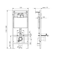 Товар: Инсталляция Koller Pool Dune DUNE1200SL для подвесного унитаза без клавиши смыва - фото 3 Инсталляция Koller Pool Dune DUNE1200SL для подвесного унитаза без клавиши смыва — фото 3, Инсталляции