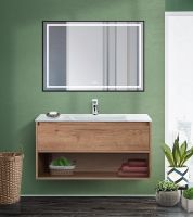Товар: Зеркало BelBagno Kraft 100 SPC-KRAFT-1000-800-LED-TCH-WARM-NERO с подсветкой Черное с сенсорным выключателем и подогревом - фото 4 Зеркало BelBagno Kraft 100 SPC-KRAFT-1000-800-LED-TCH-WARM-NERO с подсветкой Черное с сенсорным выключателем и подогревом — фото 4, Зеркала в ванную комнату