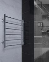 Водяной полотенцесушитель Terminus Аврора П6 500х600 бп500 4670078529886 Хром, боковое подключение, G 1" НР — фото 3, Водяные полотенцесушители