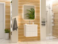 Товар: Тумба с раковиной Brevita Victory 60 УТ000015990 подвесная Белая матовая - фото 6 Тумба с раковиной Brevita Victory 60 УТ000015990 подвесная Белая матовая — фото 6, Мебель для ванной