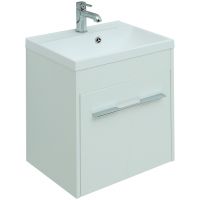 Тумба с раковиной Aquanet Августа 50 287689 подвесная Белая — фото 1, Тумбы с раковиной