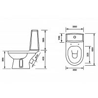 Товар: Унитаз компакт Оскольская Керамика Фиона Люкс 43901130021 с бачком и сиденьем - фото 4 Унитаз компакт Оскольская Керамика Фиона Люкс 43901130021 с бачком и сиденьем — фото 4, Унитазы