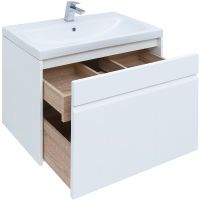 Товар: Тумба под раковину Aquanet Палермо 80 253587 подвесная Белый глянец - фото 2 Тумба под раковину Aquanet Палермо 80 253587 подвесная Белый глянец — фото 2, Тумбы под раковину
