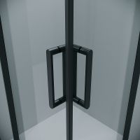 Душевой уголок Grossman Classic 90х90 300.K33.04.9090.21.00 профиль Черный матовый стекло прозрачное — фото 5, Квадратные душевые уголки