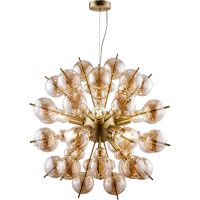 Подвесной светильник Maytoni Modern Bolla MOD133PL-08BS Янтарный Латунь — фото 1, Подвесные светильники