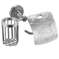 Держатель освежителя воздуха и туалетной бумаги ZorG SL AZR 20 SL Серебро — фото 1, Держатели туалетной бумаги