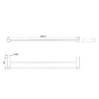 Товар: Полотенцедержатель Raiber Graceful RPB-80002 Черный матовый - фото 5 Полотенцедержатель Raiber Graceful RPB-80002 Черный матовый — фото 5, Полотенцедержатели