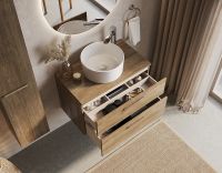 Товар: Тумба под раковину Roca Victoria 80 A857470517 подвесная Орех - фото 8 Тумба под раковину Roca Victoria 80 A857470517 подвесная Орех — фото 8, Мебель для ванной