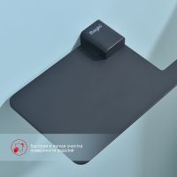 Держатель туалетной бумаги Raglo R301.03.06 с полкой Черный матовый — фото 4, Держатели туалетной бумаги