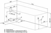 Акриловая ванна Aquanet West 170х70 240463 без гидромассажа — фото 9, Акриловые ванны