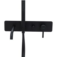 Смеситель для ванны Allen Brau Priority 5.31A05-31 Черный матовый — фото 8, Смеситель для ванны