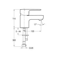 Смеситель для раковины Jacob Delafon July Хром арт-E16027-4ND-CP — фото 4, Смесители для раковины