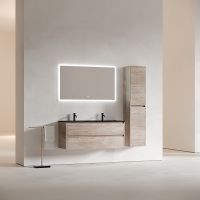 Тумба под раковину Sancos Libra 120 LB120-2EG подвесная Дуб галифакс натуральный — фото 15, Мебель для ванной