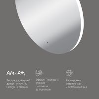 Товар: Зеркало AM.PM X-Joy 80 M85MOX40801S с подсветкой с ИК-сенсорным выключателем - фото 7 Зеркало AM.PM X-Joy 80 M85MOX40801S с подсветкой с ИК-сенсорным выключателем — фото 7, Мебель для ванной
