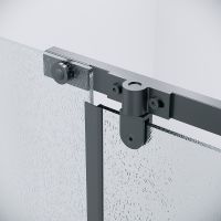 Товар: Душевая дверь Grossman Pragma 110 100.K33.03.110.21.02 профиль Черный матовый стекло шиншилла - фото 8 Душевая дверь Grossman Pragma 110 100.K33.03.110.21.02 профиль Черный матовый стекло шиншилла — фото 8, Распашные душевые двери