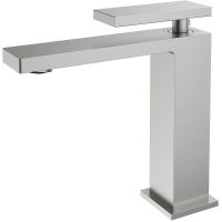 Смеситель для раковины Vincea Dice VBF-2DS1BN Брашированный никель — фото 1, Смесители для раковины