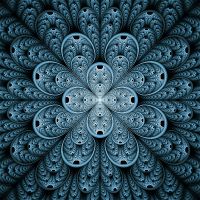 Фреска Ortograf Grafika Natura 31515 Фактура бархат FX Флизелин (2,7*2,7) Черный/Голубой, Абстракция — фото 2, Фрески