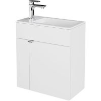 Тумба под раковину Kerama Marazzi Lato 50 LA.50\WHT подвесная Белая глянцевая — фото 1, Тумбы под раковину