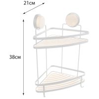 Товар: Полка корзина Fixsen Magic Wood FX-940B-2 угловая Черная матовая Дерево - фото 3 Полка корзина Fixsen Magic Wood FX-940B-2 угловая Черная матовая Дерево — фото 3, Полки для ванной и душа