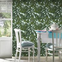 Обои Livingwalls Michalsky 3 36519-3 Винил на флизелине (0,53*10,05) Зеленый, Листья — фото 2, Обои для стен