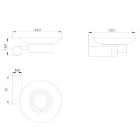 Товар: Мыльница Raiber Graceful RP-80008 Хром - фото 2 Мыльница Raiber Graceful RP-80008 Хром — фото 2, Мыльницы
