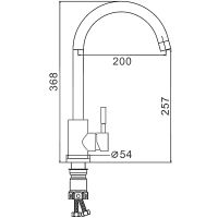 Товар: Смеситель для кухни Frap H899 F40899-3 Песочный - фото 8 Смеситель для кухни Frap H899 F40899-3 Песочный — фото 8, Смесители для кухни